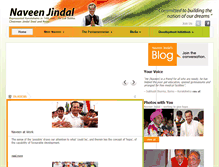 Tablet Screenshot of naveenjindal.com